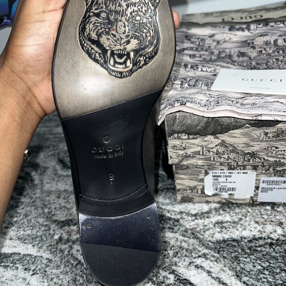 Gucci black leather ice lolly